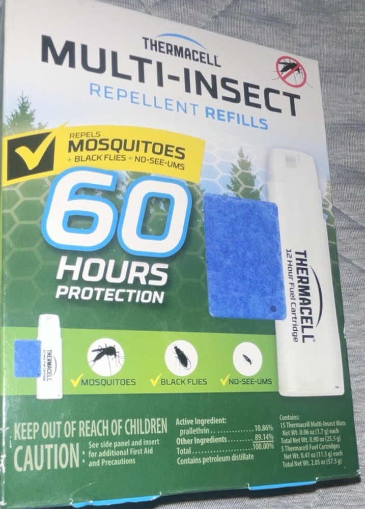 Thermacell Multi-Insect Repellent Refills Odorless 60hr Mosquito Black Fly
