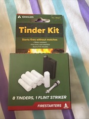 Coghlan’s Emergency Tinder Kit (8 Pack), Survival Waterproof Flint Striker Fire
