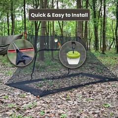 Compact and Lightweight Mosquito Net for Backpacking – 2-Person Capacity