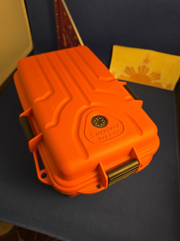 Orange MTM Survivor Dry Box with O-Ring Seal Size Large FREE SHIPPING!