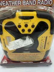 Maximo Emergency Power Generator Weather Band Radio Yellow New Sealed