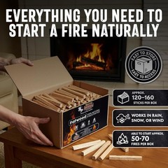 10lb Fatwood Fire Starter Sticks – 100% Natural and Eco-Friendly