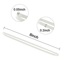 AMUU Rubber Bands 50 Pieces Trash Cans Elastic for 50 pack, White