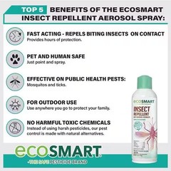 EcoSmart Insect Repellent in Aerosol (6oz ) Plant-Based Mosquito Spray (2-Pack)