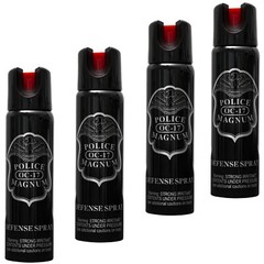 4 Police Magnum pepper spray 4 ounce Twist Lock Safety Personal Defense Security