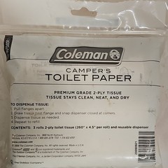Coleman Camper’s Toilet Paper 3 Pack NOS