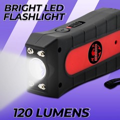Mini Stun Gun Flashlight Rechargeable Powerful EDC Black