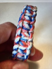 Red White Blue USA American Covenant Paracord Bracelet Pride USA