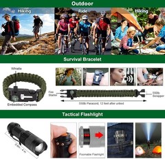 Kit De Supervivencia 17 En 1 Con Equipo De Emergencia Para Exteriores