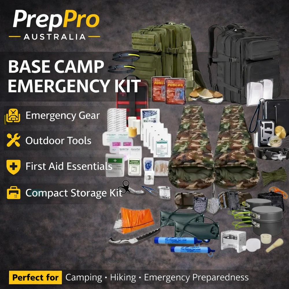 PrepPro BaseCamp V2 2‑Person Survival Kit – 118 Pieces