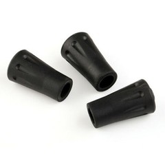 Trekking Pole Tip Covers Rubber Tip End Cap Trekking 12PCS Hiking Black