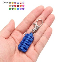 4pcs Paracord Zipper Pulls, Paracord Lanyard Keychain, Blue