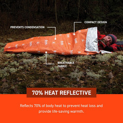 S.O.L. Survive Outdoors Longer SOL Escape Lite Bivvy – Reflects up to 70% Body H