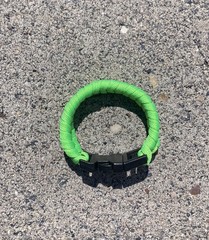 550 Paracord Bracelet, S (4.5”-7”) Hand crafted Green fishtail design