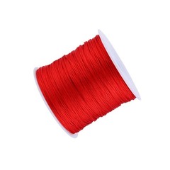 100M x 0.8mm Nylon Chinese Knot Cord Rattail Macrame Shamballa Thread String Red