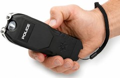 POLICE Stun Gun 2101 Max Volt Rechargeable with LED Flashlight & Siren Alarm