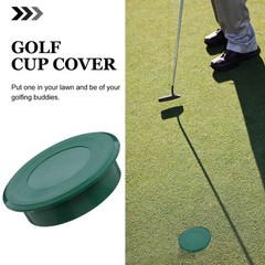 Reusable Plastic Golf Hole Cup Cover Green for Indoor Outdoor Use
