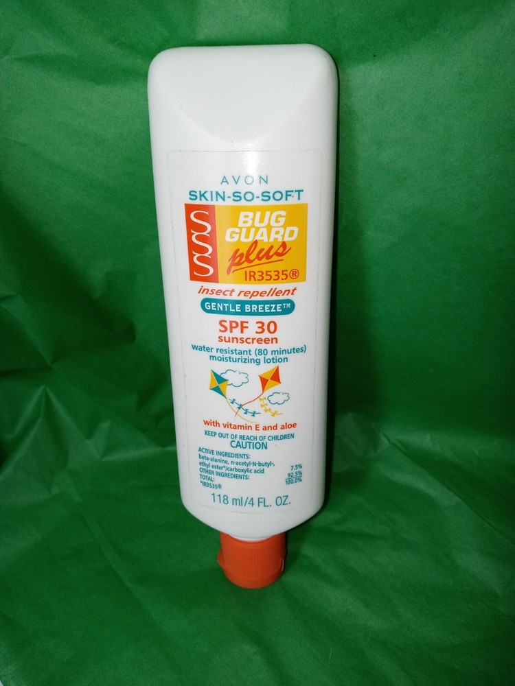 NOS Avon Skin So Soft BUG GUARD Gentle Breeze SPF 30 LOTION Free Shipping