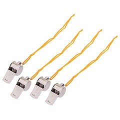 12 Pcs Whistle with Lanyard Emergency Keychain Outdoor Hiking Lifeguard