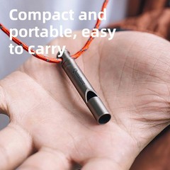 Qunature Titanium Emergency Whistle 120 dB Safety Whistle Outdoor Survival Small