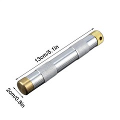 Silver Metal Fire Starter Kit Fire Piston Compression Tube Outdoor Camping