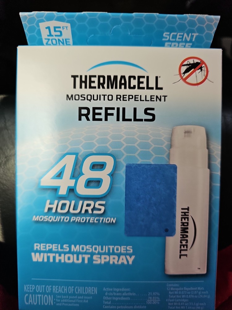 Thermacell Refill Value Pack 48 Hours R4, 4 Butane Cart and 12 Mats