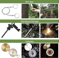 Survival kits 17 in 1, Emergency Gear and Equipment, Cool Large