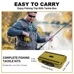 GOTOUR Fishing Lures D-265 pcs Tackle Kit, Pro Kit