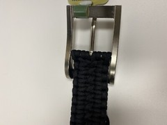 NEW Stone River Gear 550 Lb. Survival Paracord Belt Black Small Waist 28-32