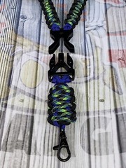 Custom paracord neck ID lanyard W/ OPTIONS (Pick 3 Colors and Hardware) The BEST