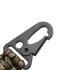 Outdoor Keychain Ring Camping Carabiner Military Paracord Cord Rope Camping