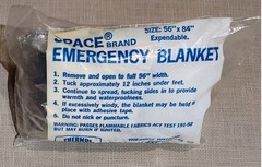 The Original Space Brand Silver Emergency Survival Blanket By Thermos
