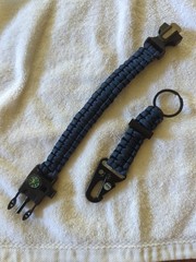 Paracord Survival Bracelet Compass/Flint/Fire Starter/Whistle