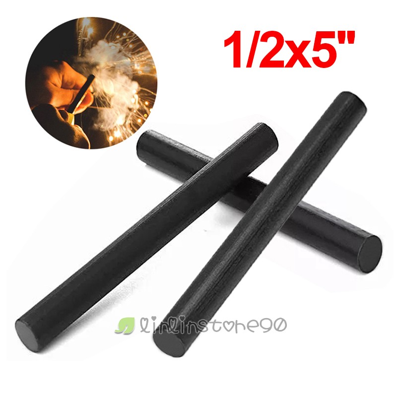 3PCS Huge 1/2 x 5 Ferrocerium Rod Flint Fire Starter Magnesium Outdoor Camping