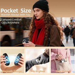 2 Pack Dual-Sided Hand Warmers Rechargeable 8000mAh, Electric Hand Warmer Gifts