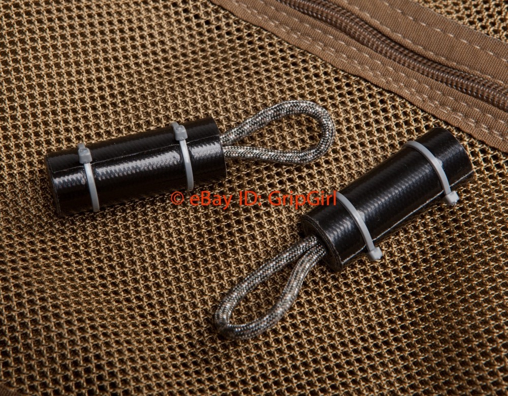 1x EDC Paracord Duct Tape Roll Tactical Black E&E Emergency Survival Zipper Pull