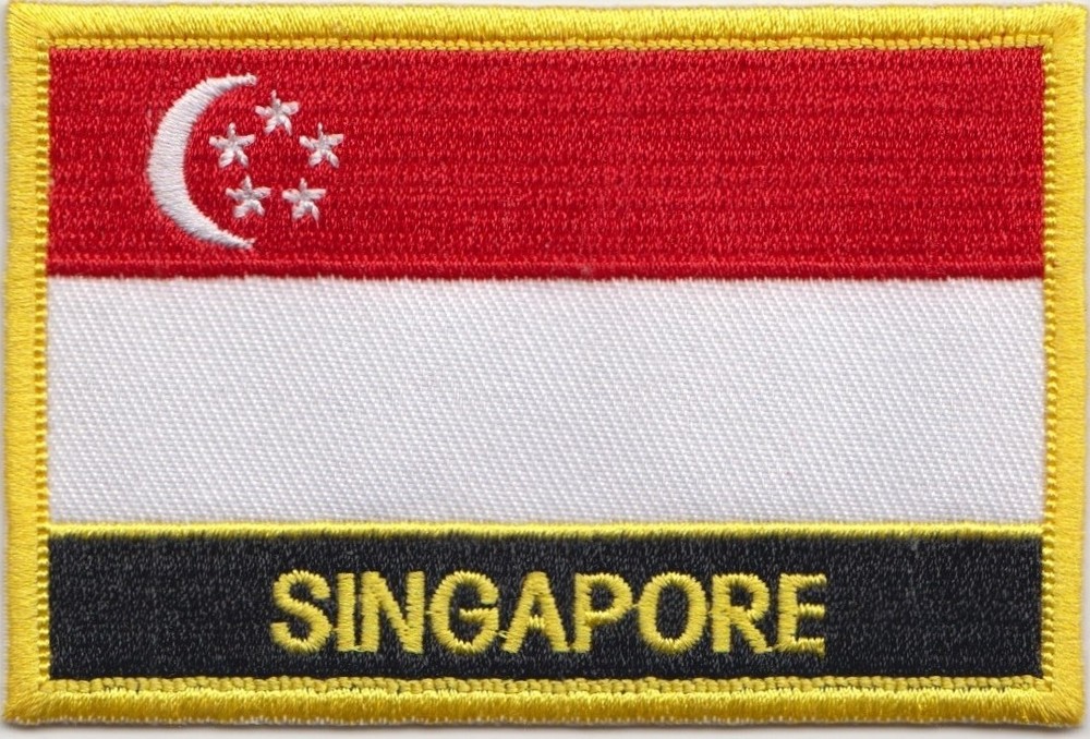 Singapore Flag Embroidered Patch – Sew or Iron on