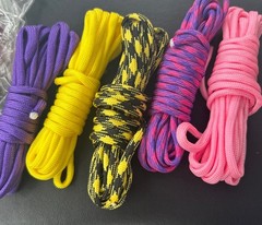 Paracord Bracelet Lot – Outdoor Survival 550 Parachute Cord Lanyard 5 Colors