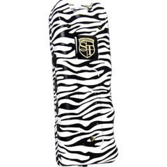 Multiguard 80 mill volt Stun Gun Rechargeable LED Flashlight 120 DB alarm Zebra