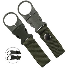 2pc Water Bottle Holder Clips with Nylon Buckle for Climbing and Travel