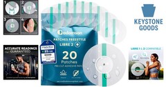 20-Pack Waterproof Freestyle Libre 2 Sensor Covers
