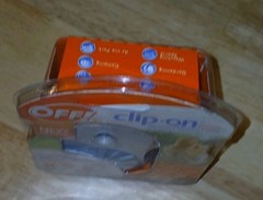 Off! Clip-on Fan Circulated Mosquito Repellent w/ 1 Refill New