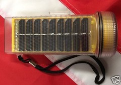 Solar rechargable light tactical gear disaster equipment emergency preparadness