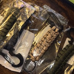 EDC HERCULES Paracord Lanyard Keychain w/ Carabiner Survival Tactical Can Opener