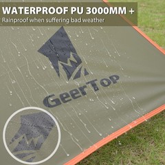 GEERTOP Large Car Side Camping Awning 19 x 11 ft 19ft x 11.5ft, Lunar Green