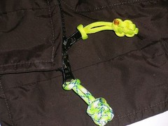 10 Lot 550 Paracord Zipper Pull / KeyChains ~2.5″ – Mixed Colors (Qty-10 pulls)