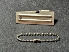 P38 & P51 Original Military Can Opener Emergency Survival Tool with 4.5″ Chains