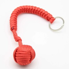 Paracord Monkey Fist Style Keychain Outdoor Hiking Accessory