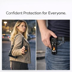 2 Pack Burn Pepper Spray for Self Defense Max Strength Security – 1.35 fl oz