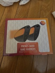Fun Workshop Electric Pocket-Sized Hand Warmers 2 Pack, Black